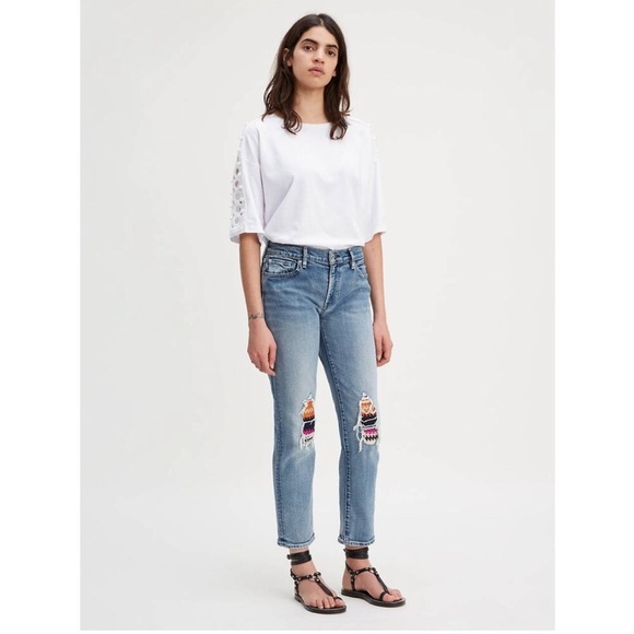 LEVI'S Made & Crafted Boyfriend Fit Jeans Kahlo Blues Size 26/27 - Picture 1 of 15